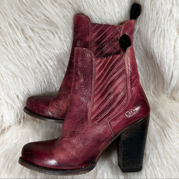Bed Stu Shoes - Bed|Stü Insight Wine Ankle Boot (Sz 8.5)